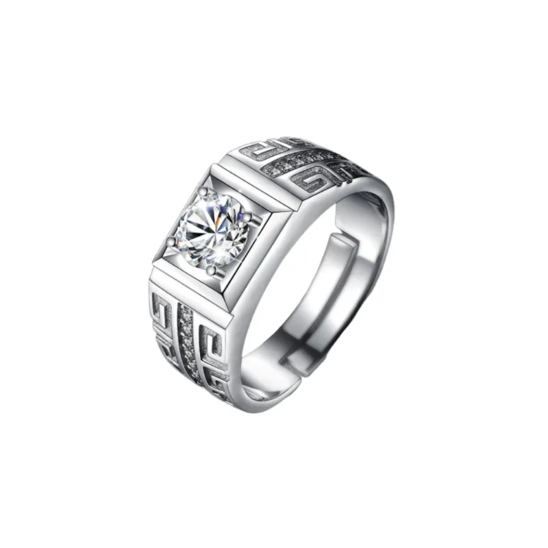 Elegant Stainless Steel Ring Man