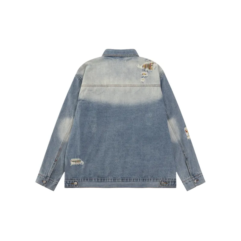 Retro Ripped Cotton Jacket-1