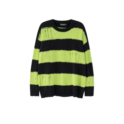 Niche Retro Color Matching Jacquard Striped Sweater