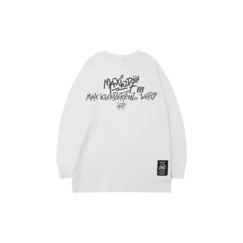 Ins Fashion Brand Letter Printed Street Loose Round Neck Base Shirt