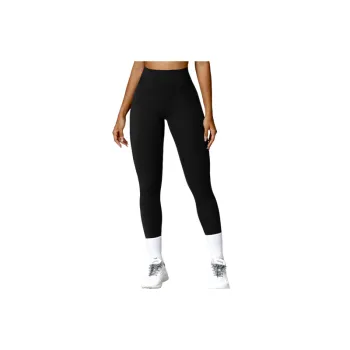 Plain Sporty Nylon Spandex Cloud Like Fabric Leggings Women