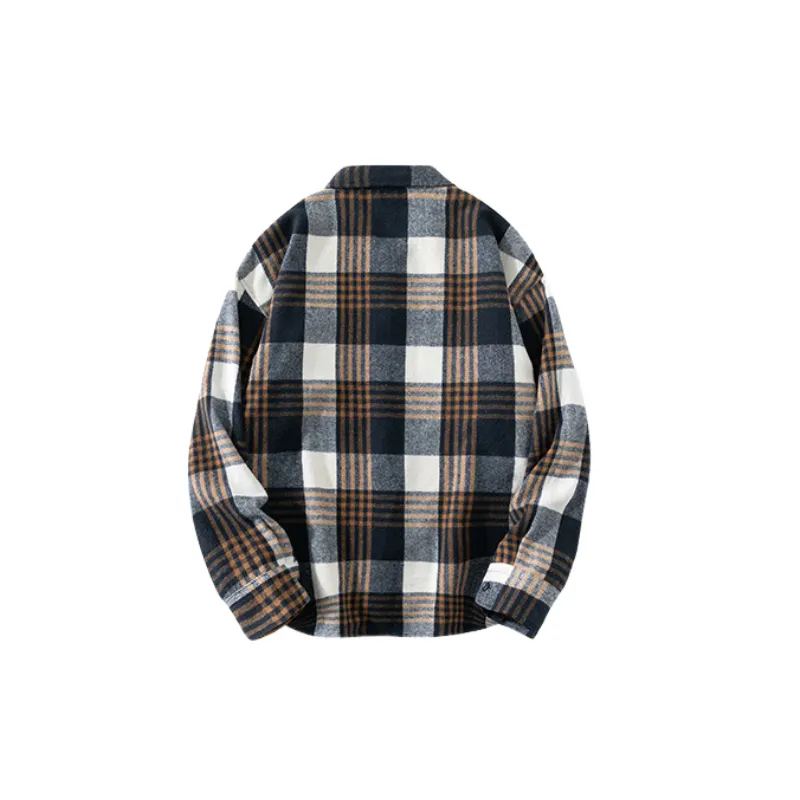 Casual Loose Cotton Blended Fabric Shirt-15