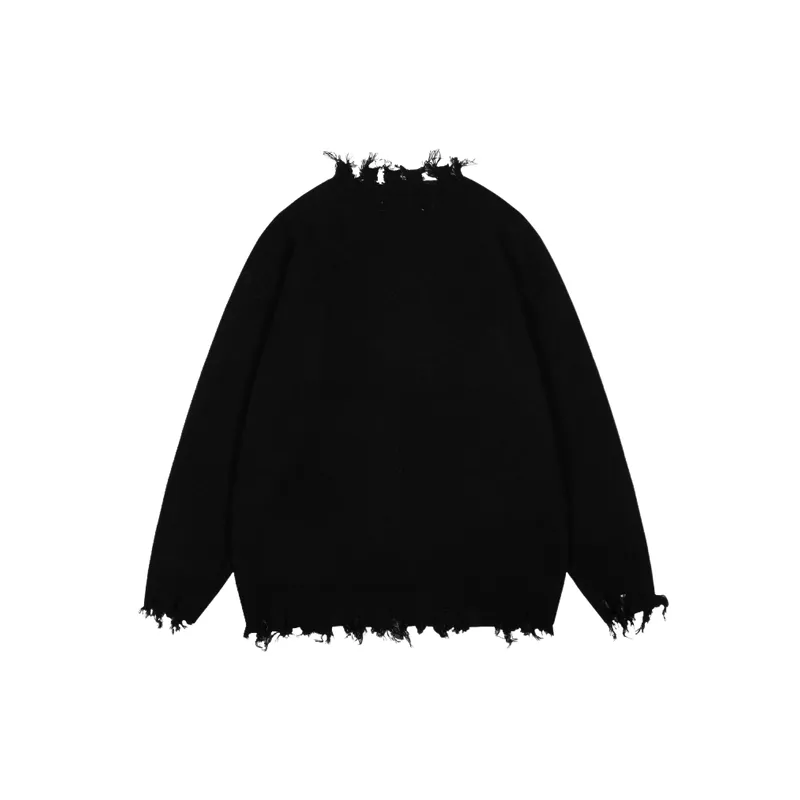 Retro Ripped Sweater-1