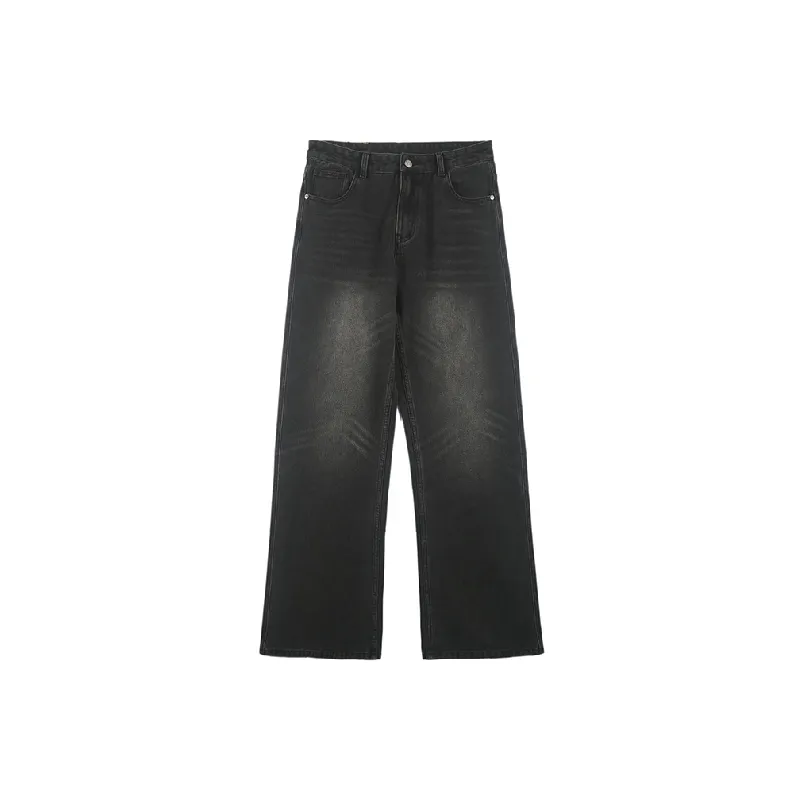 Fashionable Washed Jeans-0