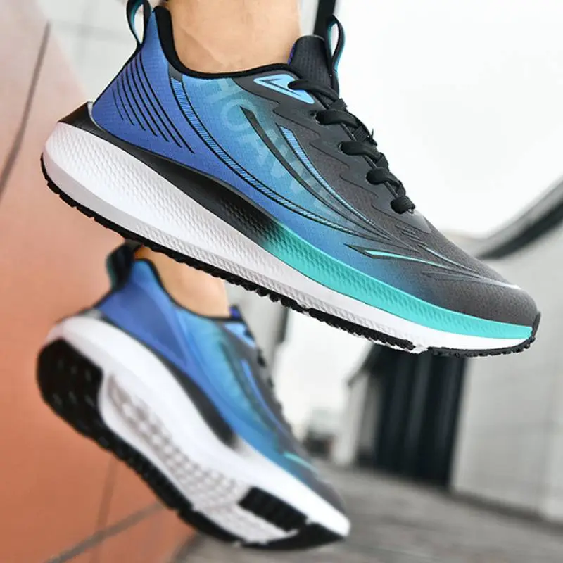 Sporty Contrast Color Running Shoes-8