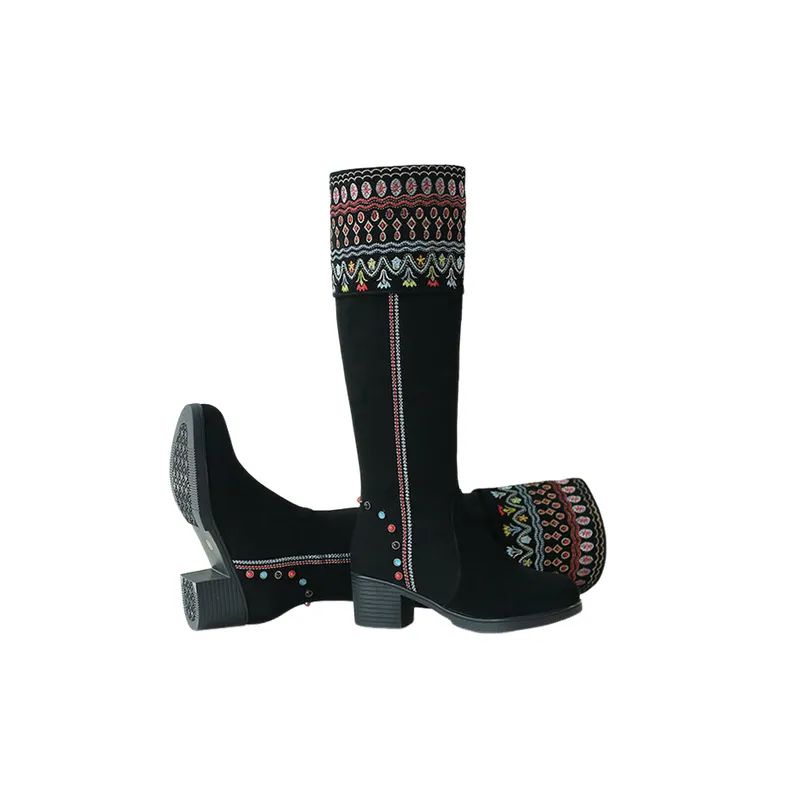 Retro Trendy Knee High Boots-1
