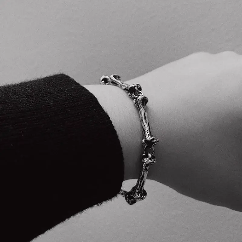 Dark Gothic 925 Sterling Silver Bracelet-2