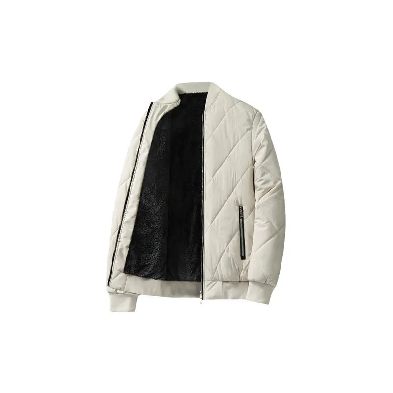 Simple Warming Polyester Quilted Jacket-6