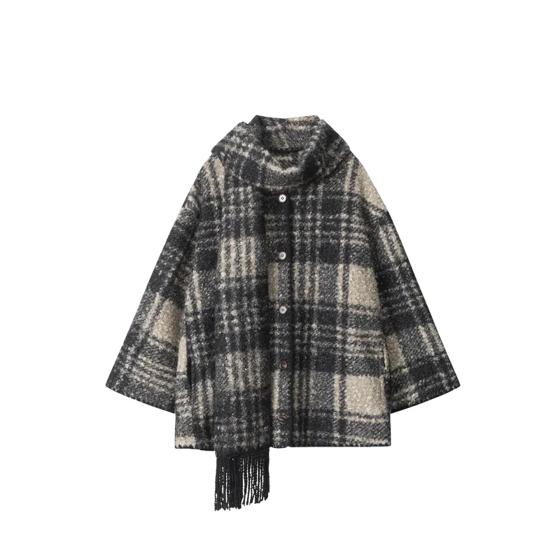 Retro Loose Quilted Jacket Women-4