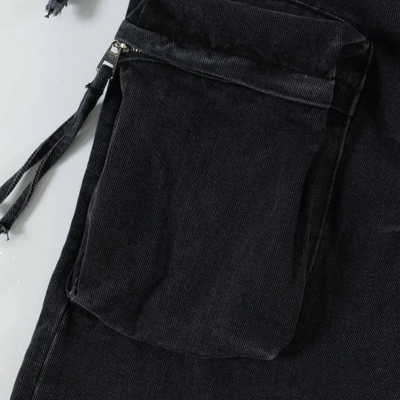 Loose Simple Cargo Pants-2