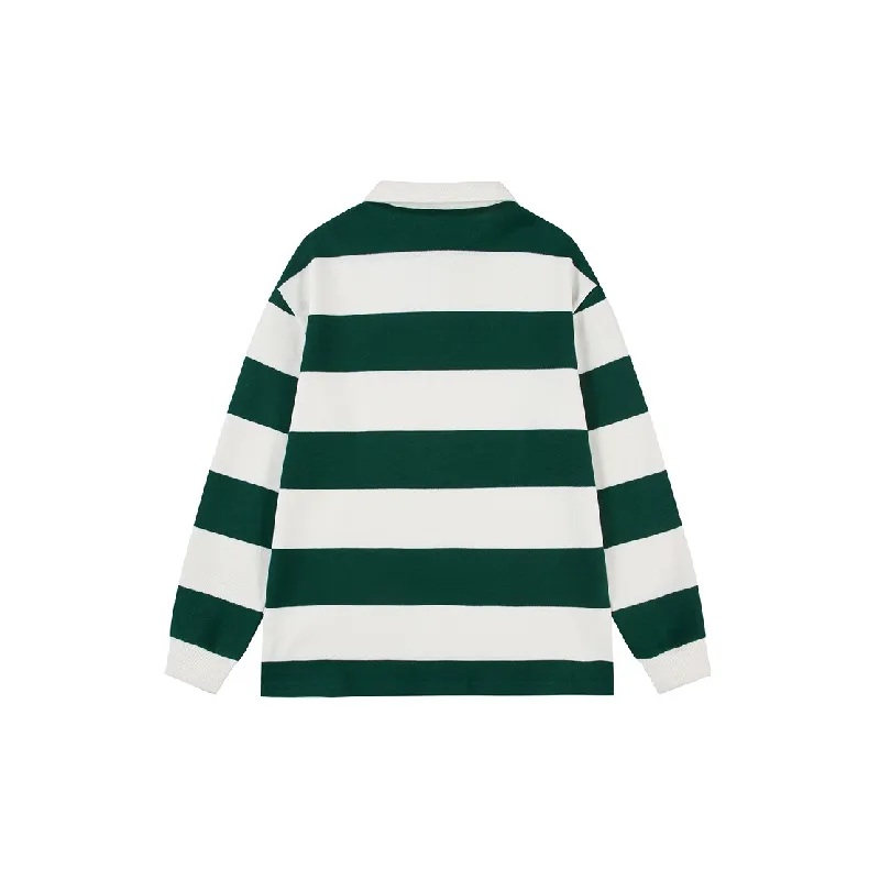 Striped Loose Cotton T Shirt-5