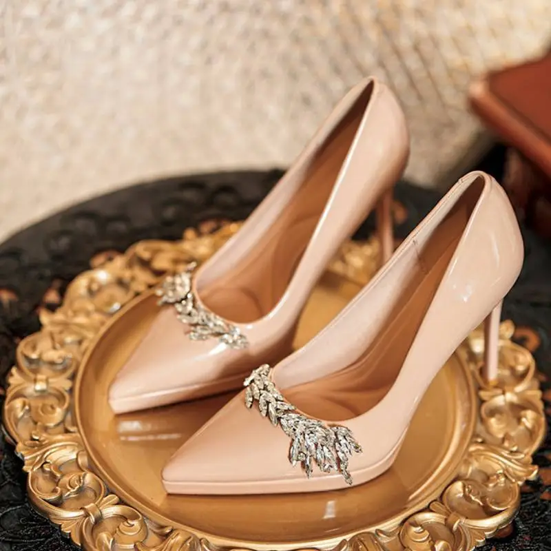 Elegant Rhinestone High Heels-3