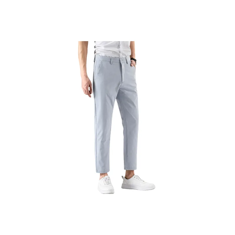 Casual Business Blended Synthetic Fabrics Suit Trousers-0