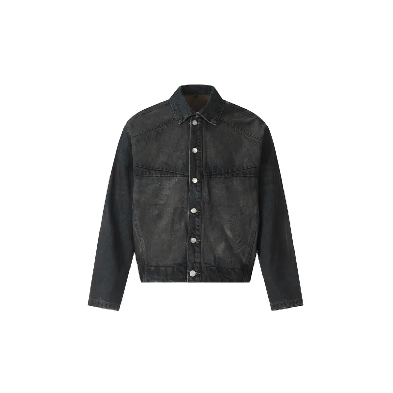 Retro Washed Loose Jacket-0
