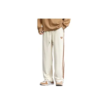 Loose Sporty Blended Synthetic Fabrics Casual Pants