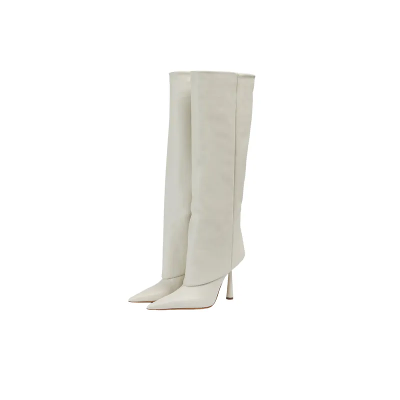 Fashionable Straight Leg Knee High Boots-1