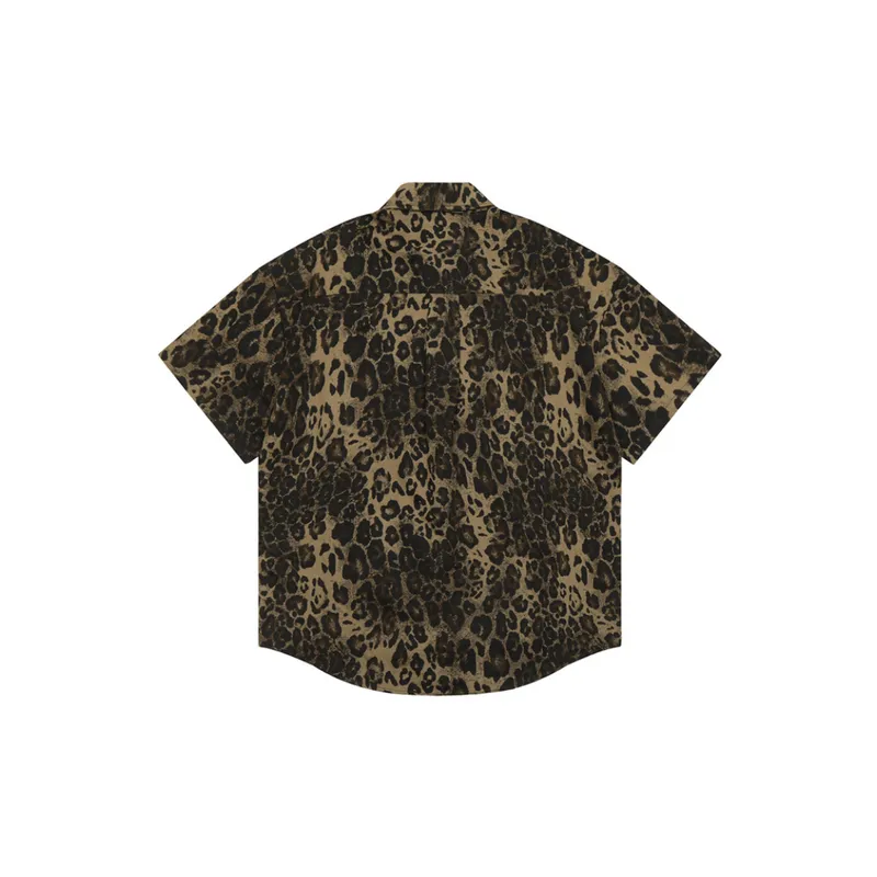 Retro Trendy Leopard Print Shirt-1