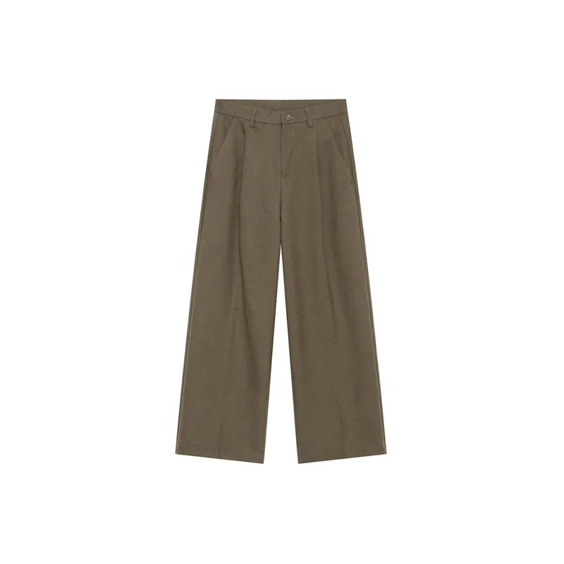 Loose Straight Leg Casual Pants-3
