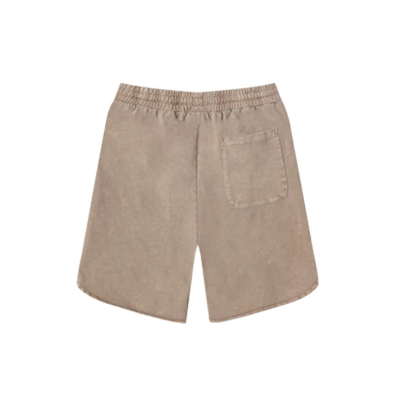 Simple Distress Cotton Casual Shorts-1