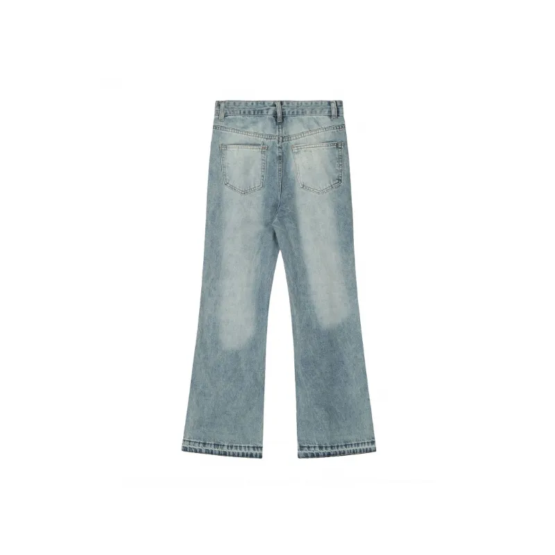 Casual Straight Leg Jeans-1