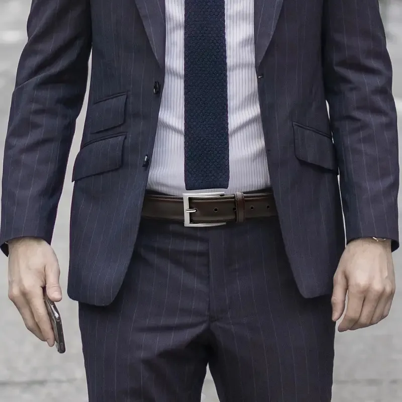 Casual Simple Leather Belt Man-3