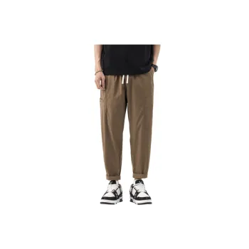 Solid Color Fashionable Cropped Pants
