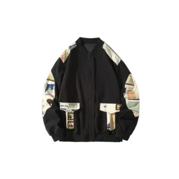 Baseball Niche Stitching Retro Jacket