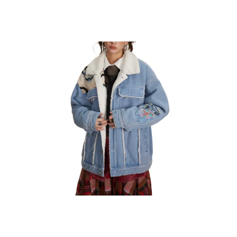 Street Niche Design Destructing Loose Cotton padded Jacket-2