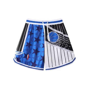 Retro Embroidered Basketball Shorts