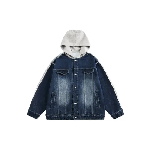 Spliced Hooded Jacket