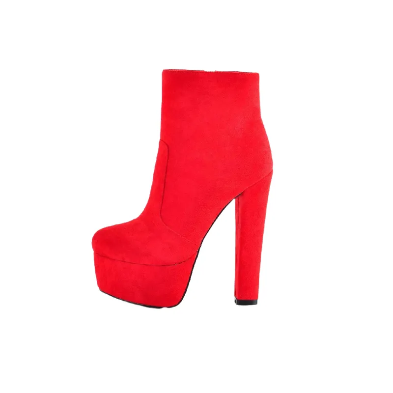 Fashion Zipper Ankle Boots-0