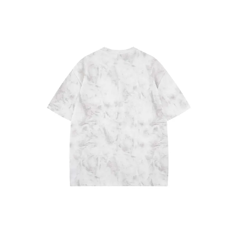 Simple Loose Cotton Blended Fabric T Shirt-1