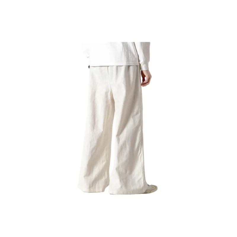 Loose Striped Cotton Casual Pants-3
