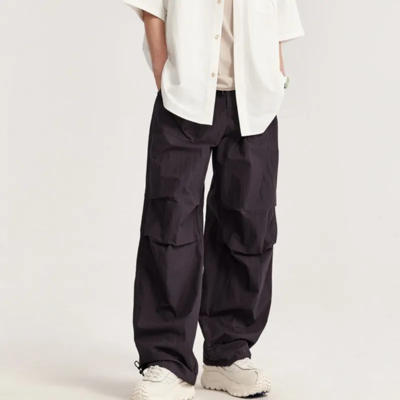 Fashion Washed Cotton Casual Pants-5