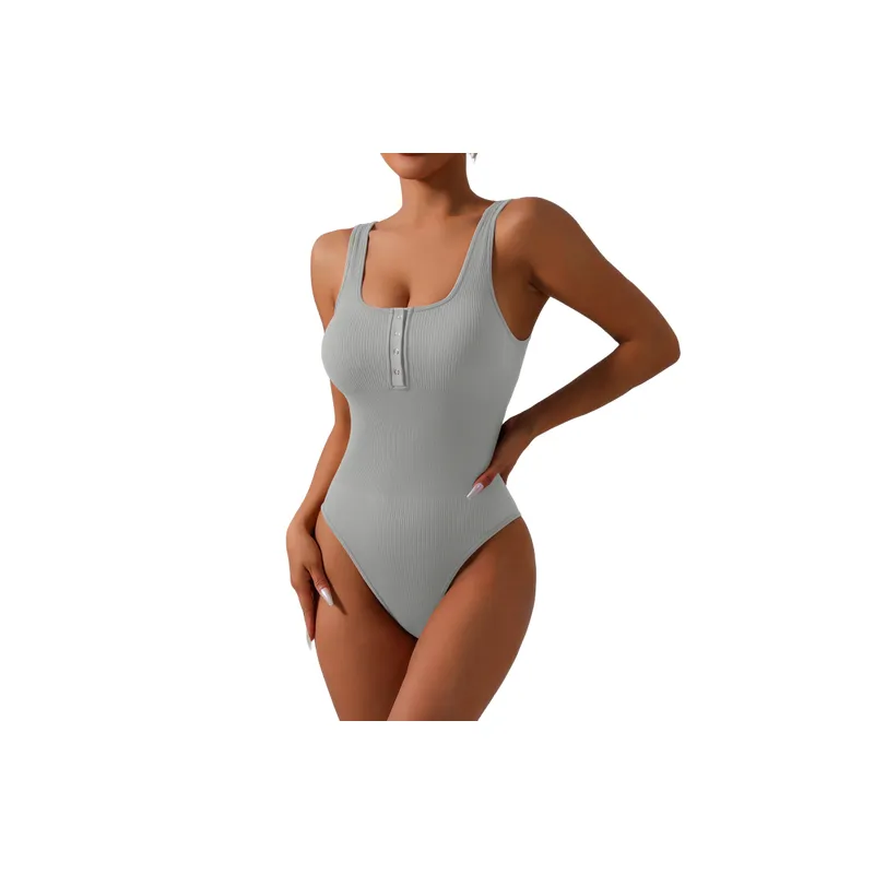 Plain Sexy Bodysuit Women-0