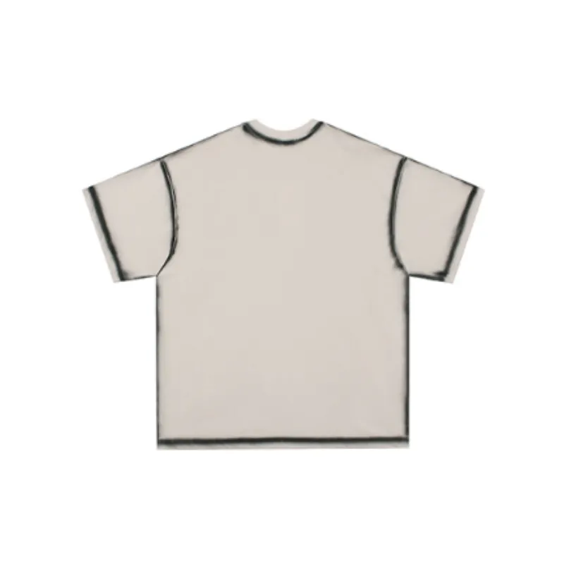 Retro Distress 100% Cotton T Shirt-3