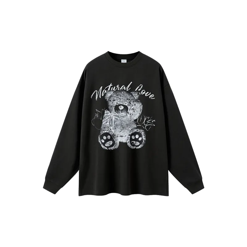 Washed Loose 100% Cotton T Shirt-0