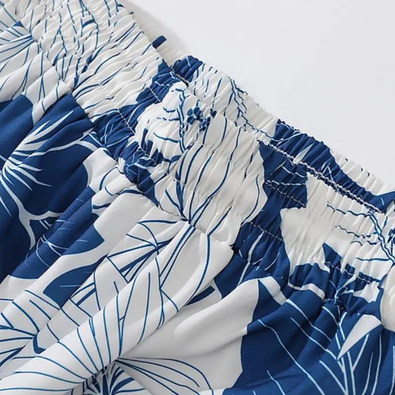 Retro Casual Polyester Casual Shorts-2