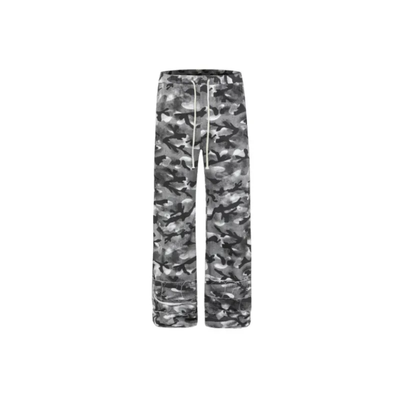 Casual Retro Straight Leg Jeans-0
