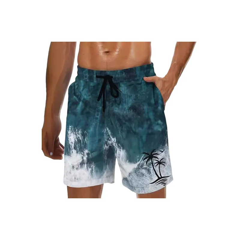 Sporty Retro Polyester Casual Shorts-4