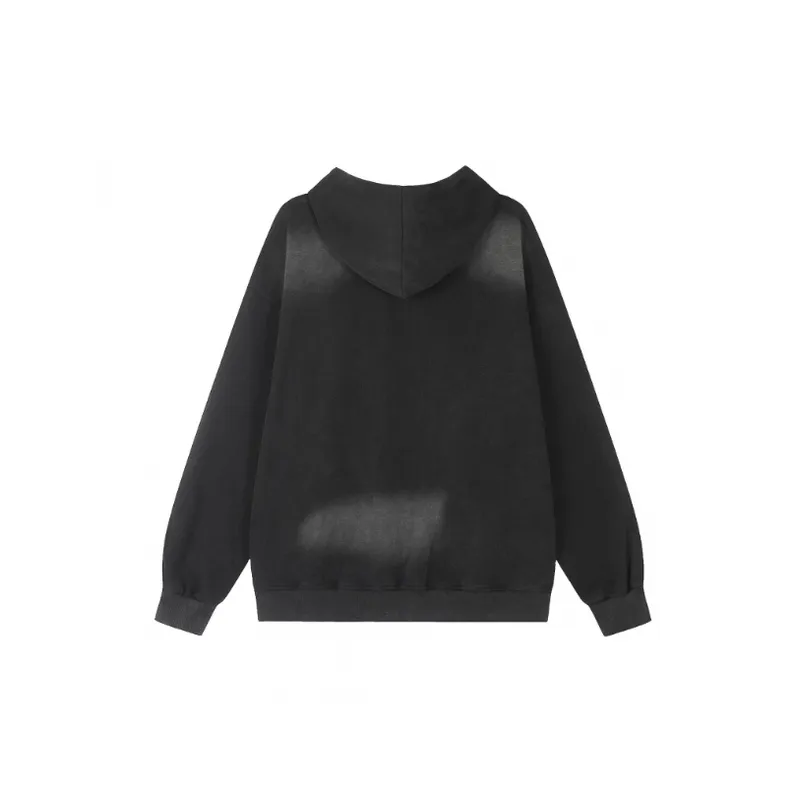 Street Tide Patch Embroidery Washed Hoodie-1