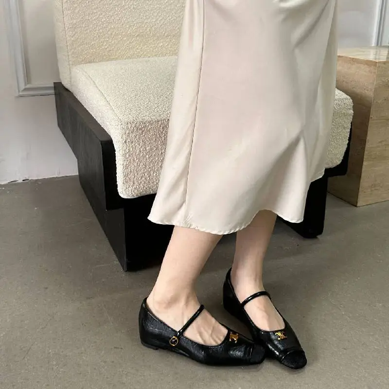 Elegant Plain Mary Jane Shoes-2