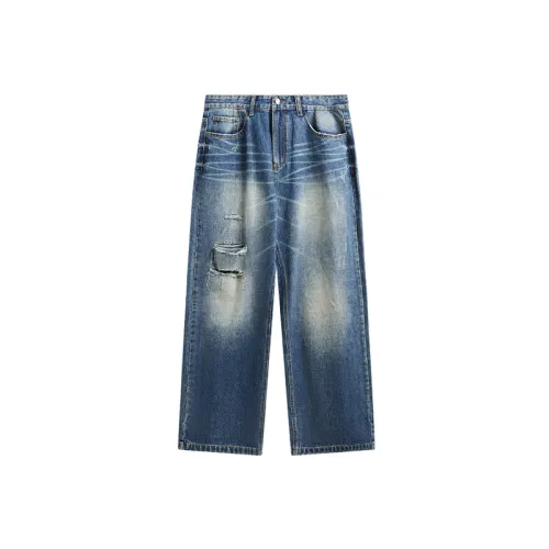 Retro Straight Leg Jeans