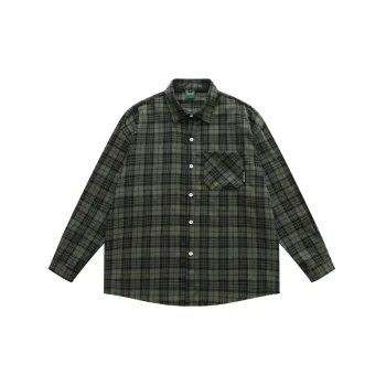 Casual Retro Checked Fabric Shirt