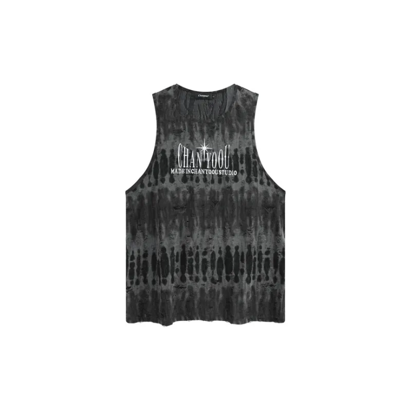 Contrasting Tie Dye Vest-4