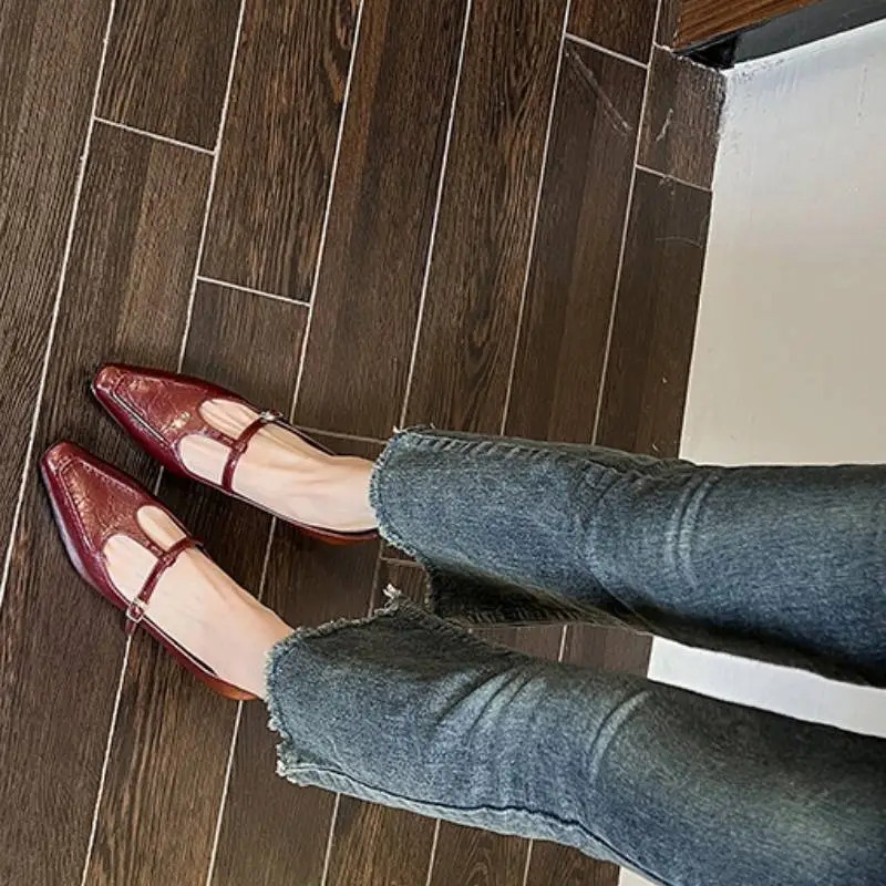 Elegant Plain Mary Jane Shoes-2