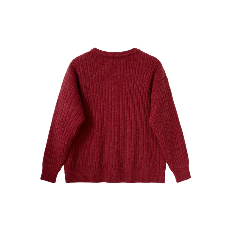 Retro Fashionable Berber Fleece Knitwear-5