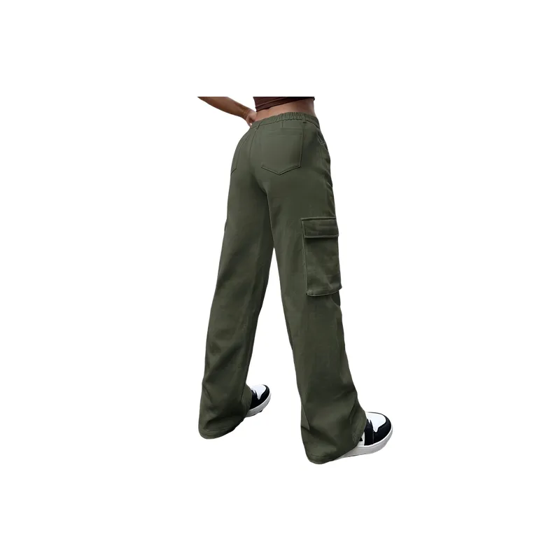 Fashionable Simple Cargo Pants-5