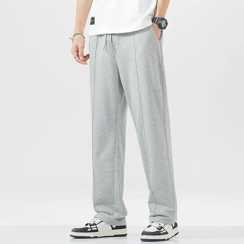Fashion Loose Cotton Blended Fabric Sports Pants-2