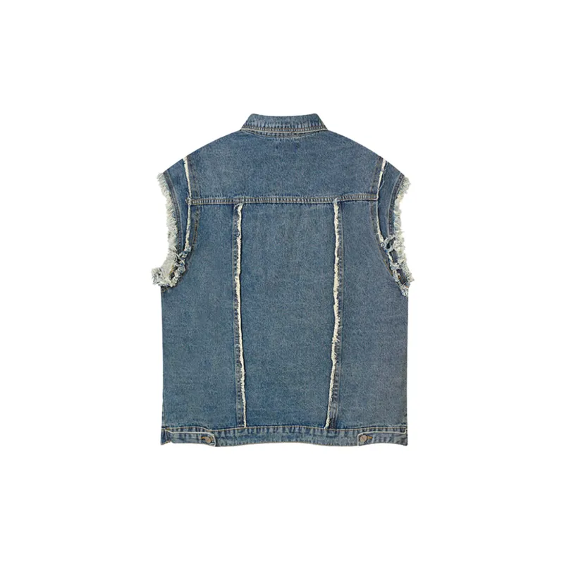 Retro Washed Short Work Vest-3